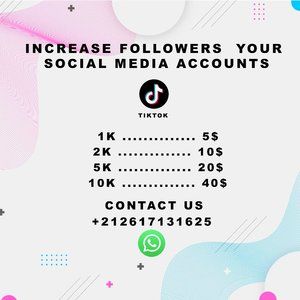 Increase followers on your tiktok account
